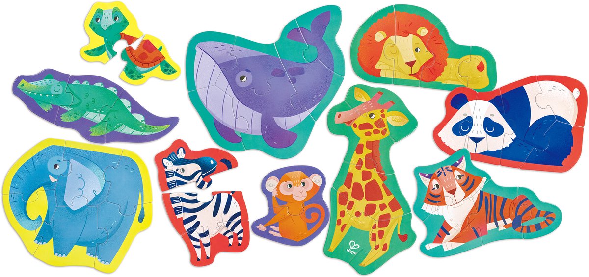 Hape Jungle vrienden puzzel
