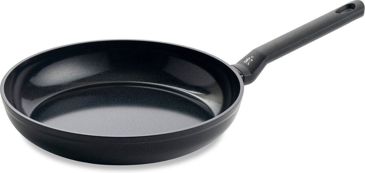 BK easy induction koekenpan 30cm - pfas-vrije antikleeflaag - koekenpan inductie - keramische pan - ovenbestendig tot 160°c - koudgrepen - zwart