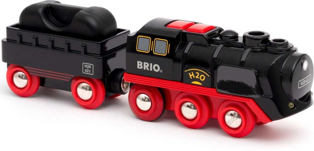 BRIO stoomtrein op batterijen - met realistische stoomeffecten - 33884