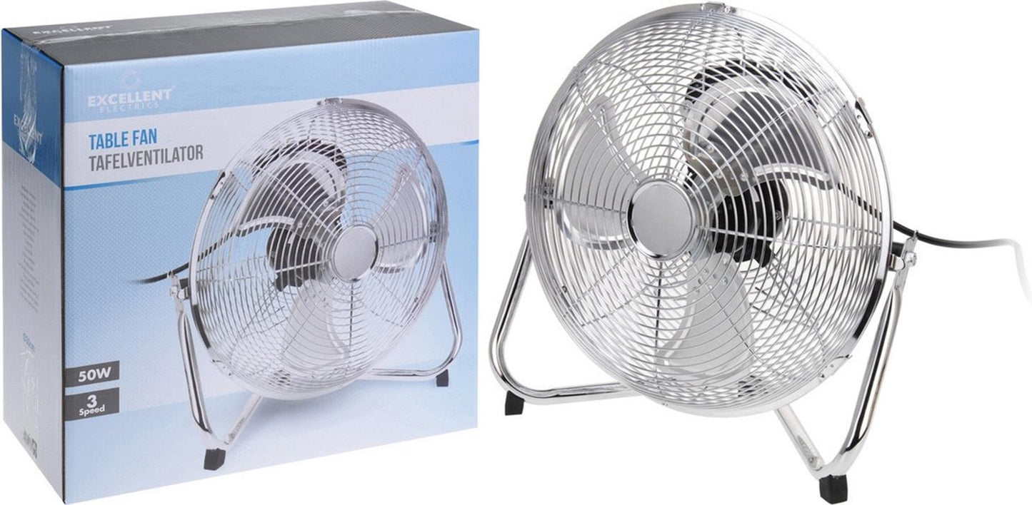 Excellent Electrics Vloer ventilator ø30cm 50w chroom