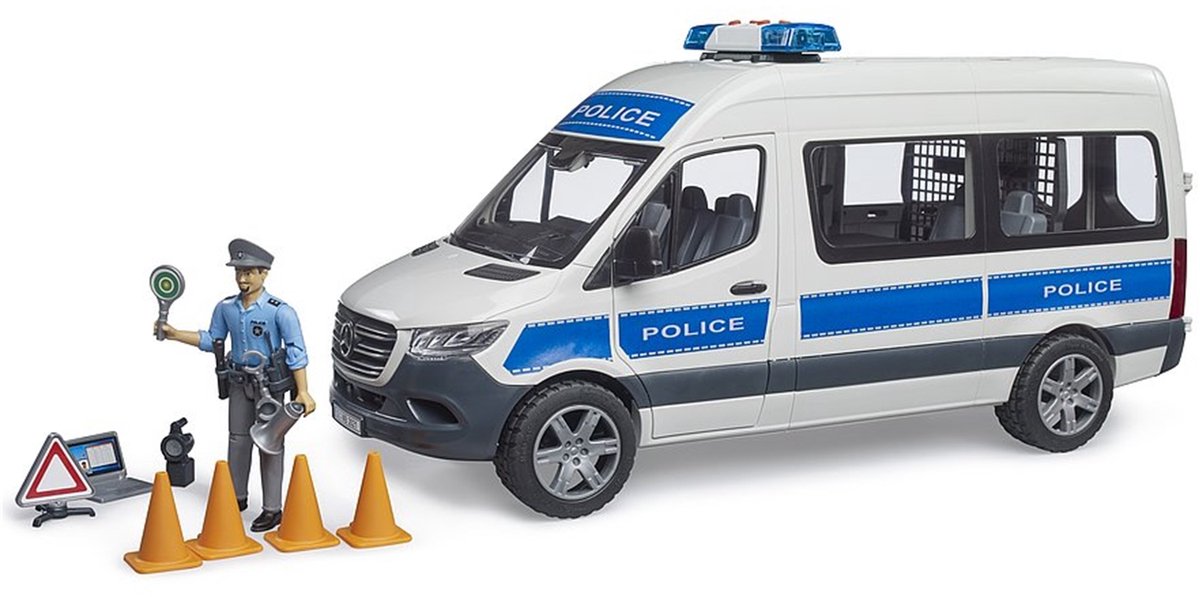 Bruder mb sprinter politievoertuig 1:16