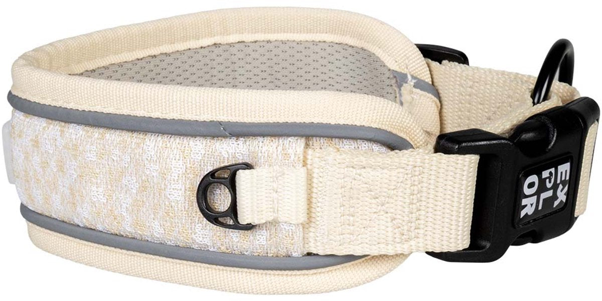 Explor Duvoplus ultimate fit halsband control fashion voor honden xl-52-61cm antique white
