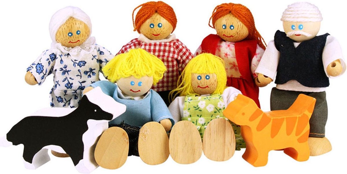 BIGJIGS Poppenhuis familie jt117
