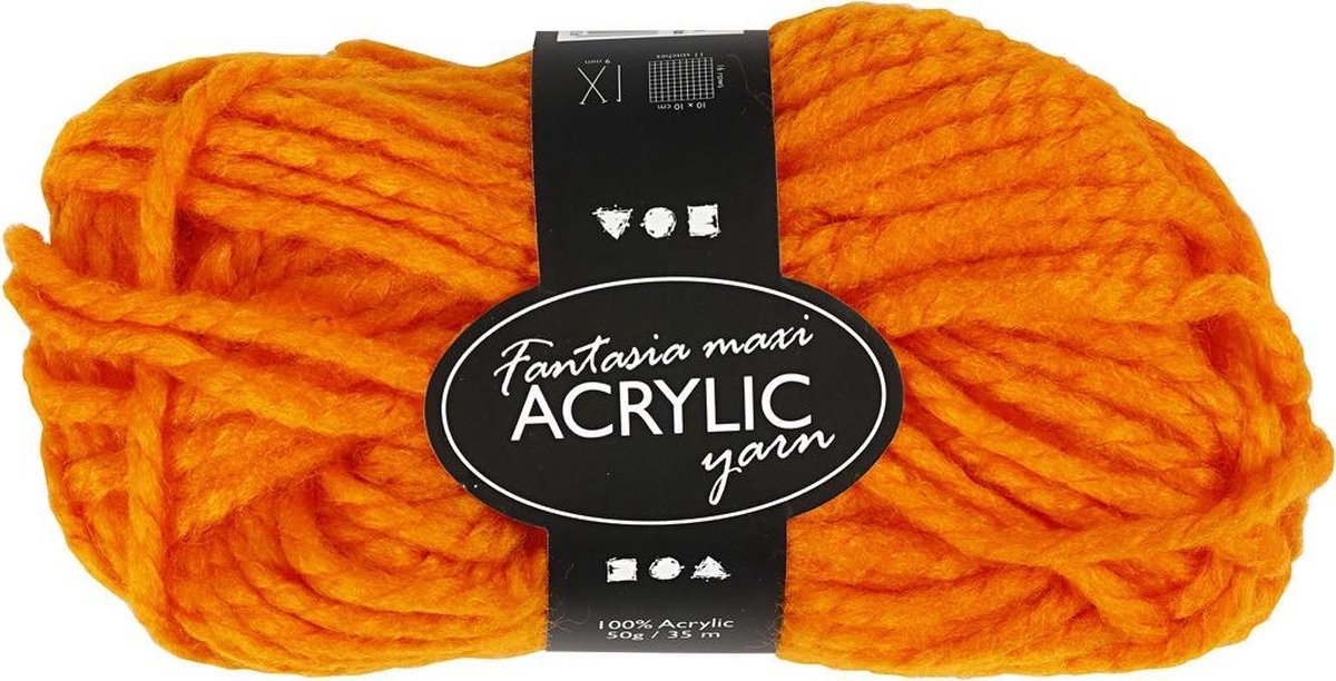 Creativ Company Oranje maxi acryl garen 35 meter