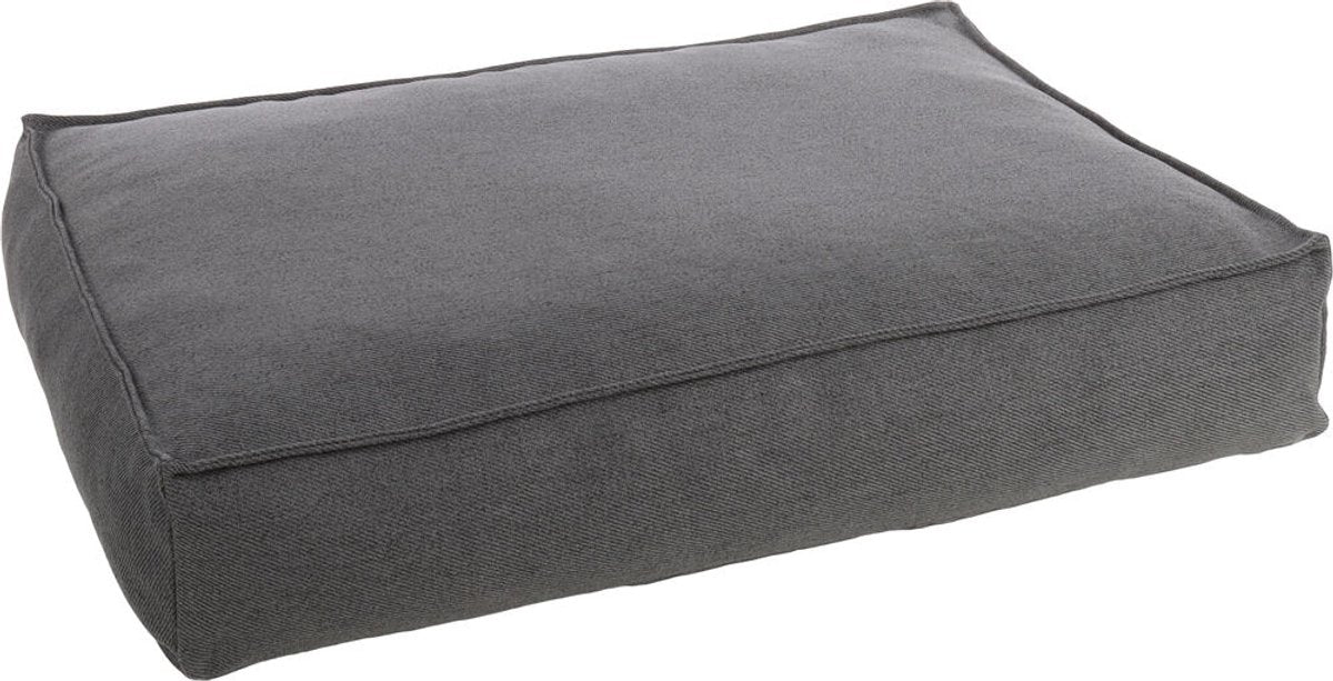 Flamingo Orthopedische hondenkussen – premium line – pure luxe hondenkussen 80 x 60 x 18 cm – extra memory foam voor maximaal comfort – baldar hondenkussen donkergrijs