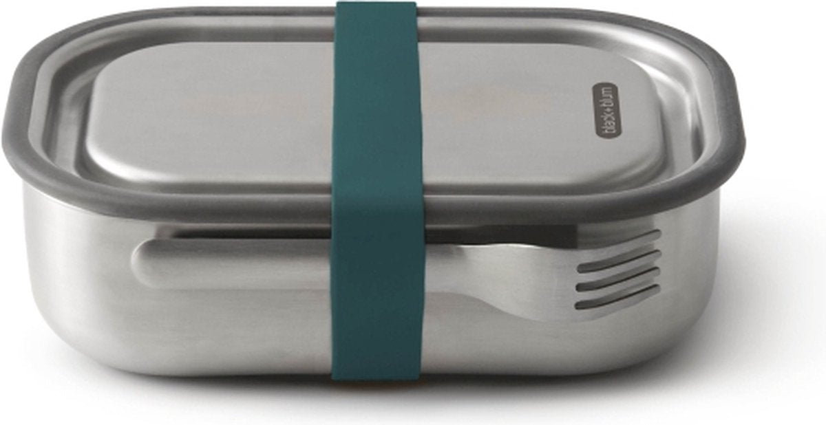 Black Blum Black+blum rvs lunchbox - 1 ltr - blauw