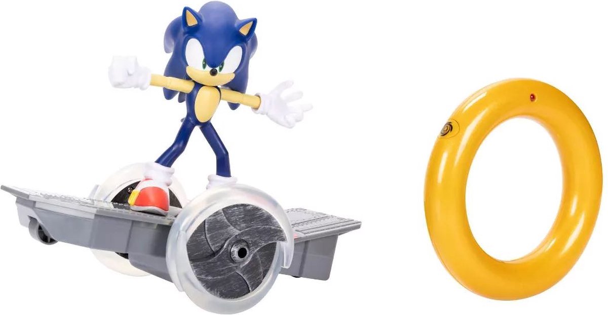 Jakks Sonic the hedgehog - op afstand bestuurbaar skateboard met speelgoedfiguur