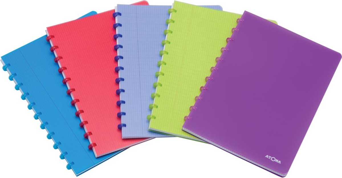 Atoma Schrift a4 lijn 144blz pp assorti - 10 stuks