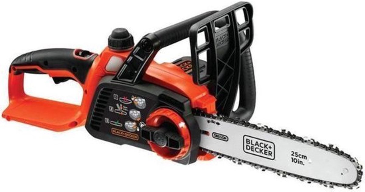 BLACK+DECKER 18v 25cm kettingzaag zonder accu en lader - gkc1825lb-xj