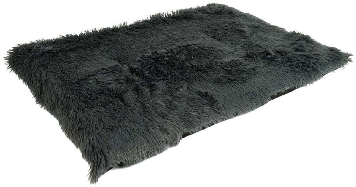 Duvo Plus snug - benchkussen - m - 76x53x7cm - donkergrijs - zacht - wasbaar