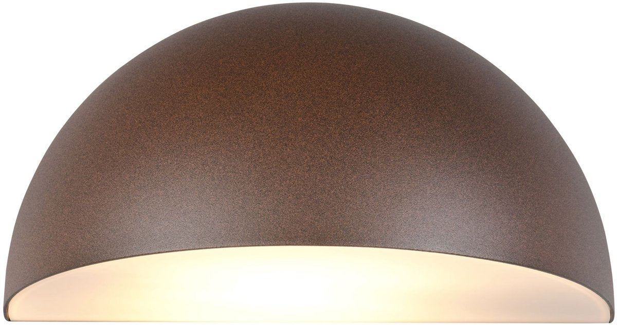TRIO maas - wandlamp - roestkleur - excl. 1x e27 4,9 w - wandmontage - buitenverlichting - ip44