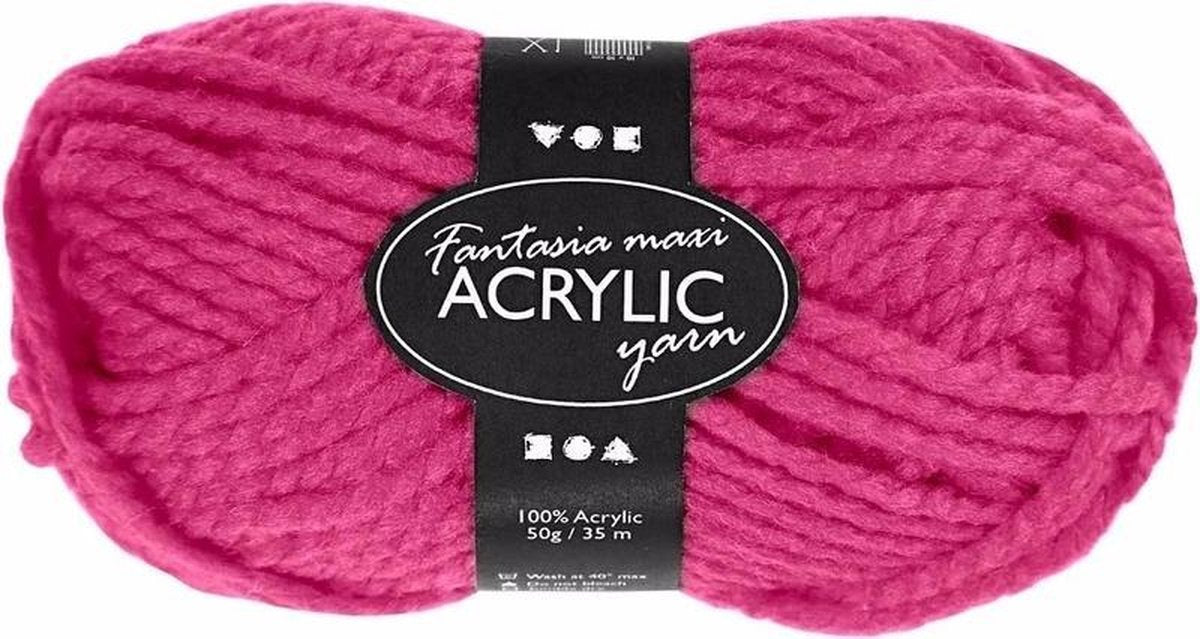 Creativ Company Roze maxi acryl garen 35 meter