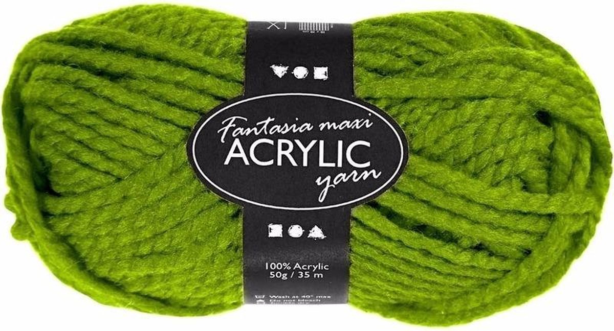 Creativ Company Groene maxi acryl garen 35 meter