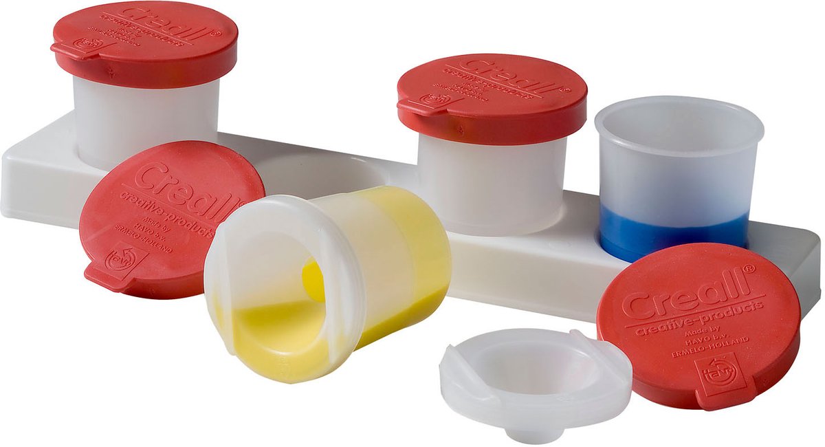 Creall Houder met antiknoeipotten 320ml, 4st.