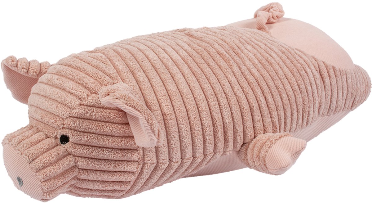 Duvo Plus - speelgoed voor dieren - hond - pluche reuzevarken 15x32x53,5cm roze - 1st