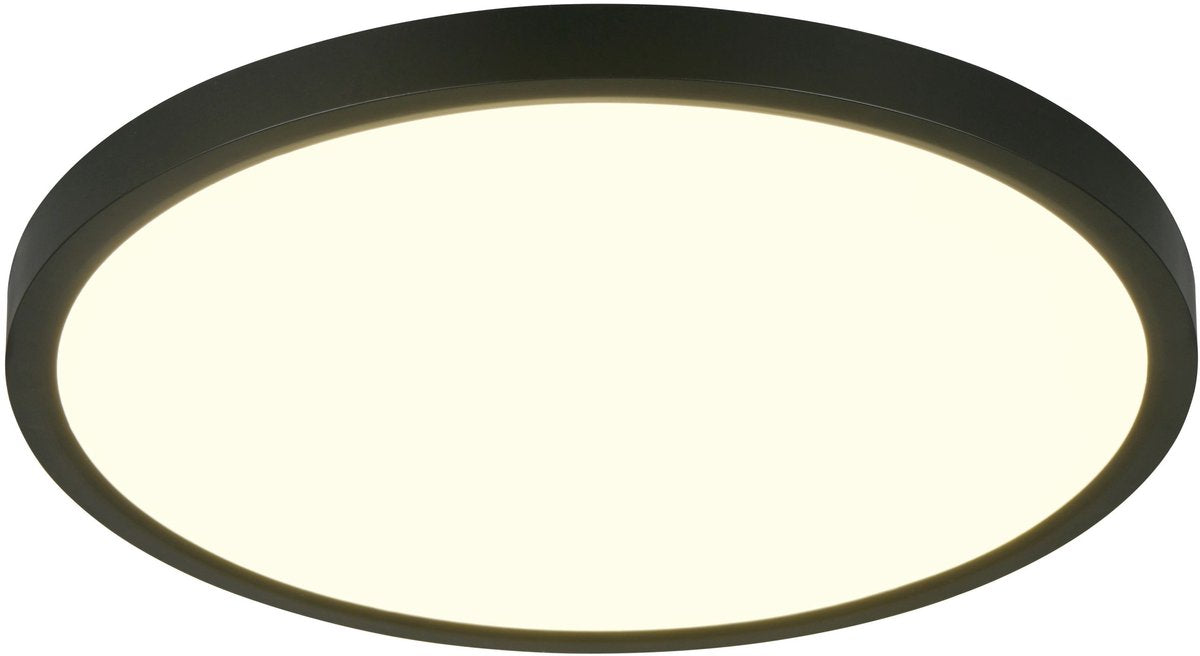 RL LIVE YOUR LIGHT Reality draco - plafondlamp - zwart mat - incl. 1x smd 30 w - dimbaar met schakelaar - wand- en plafondmontage - geheugenfunctie via de wandschakelaar - eenvoudig te bevestigen - dip - schakelaar