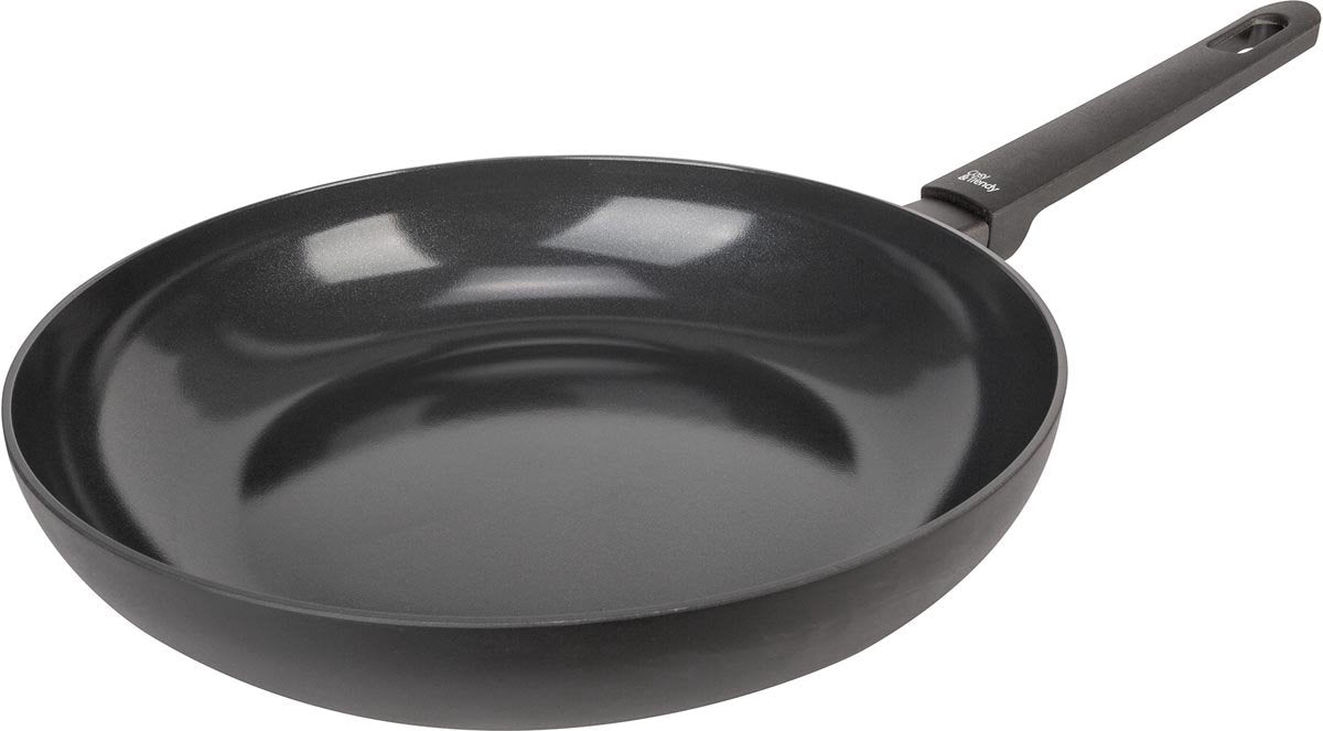 Cosy Trendy full black - koekenpan - ø 28cm x 5,5cm - pfas-vrij – inductie koekenpan - vaatwasserbestendig – snelle opwarming – koudgrepen - zonder deksel - zwart