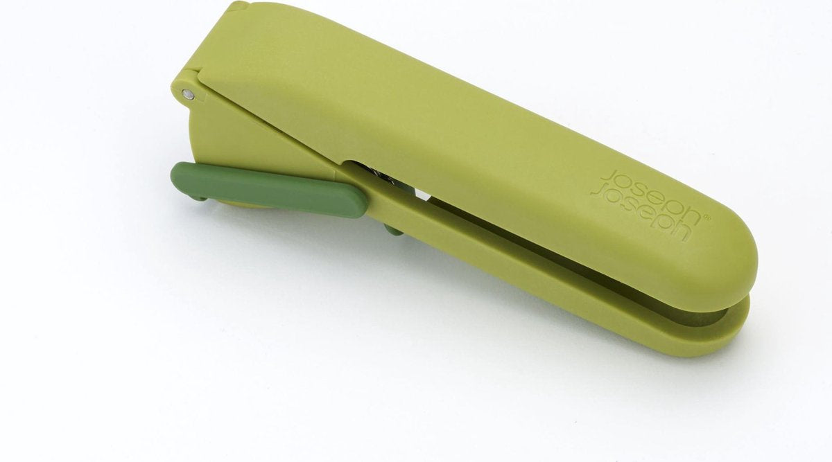 Joseph Joseph cleanforce knoflookpers – met reinigingstool – vaatwasserbestendig – groen