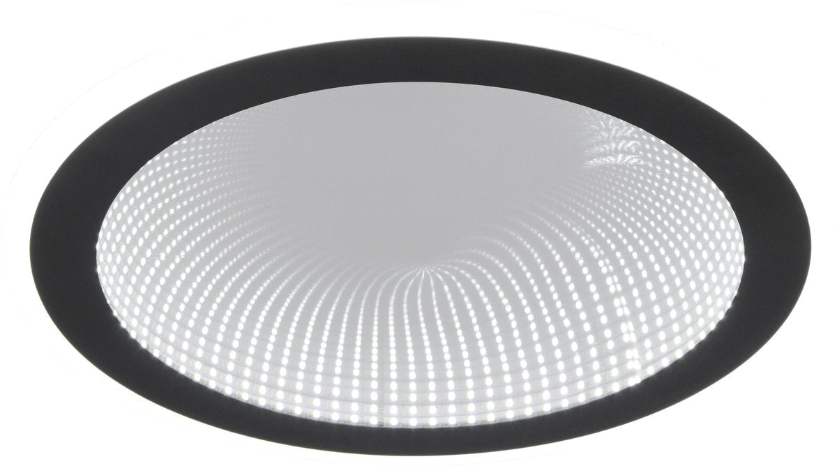 RL LIVE YOUR LIGHT Reality glace - plafondlamp - zwart mat - incl. 1x smd 21,5 w - afstandsbediening - geintegreerde dimmer - traploos instelbare lichtkleur - nachtlampje - dimbaar met schakelaar - niet geschikt voor externe dimmer - geheugenfunctie - tim