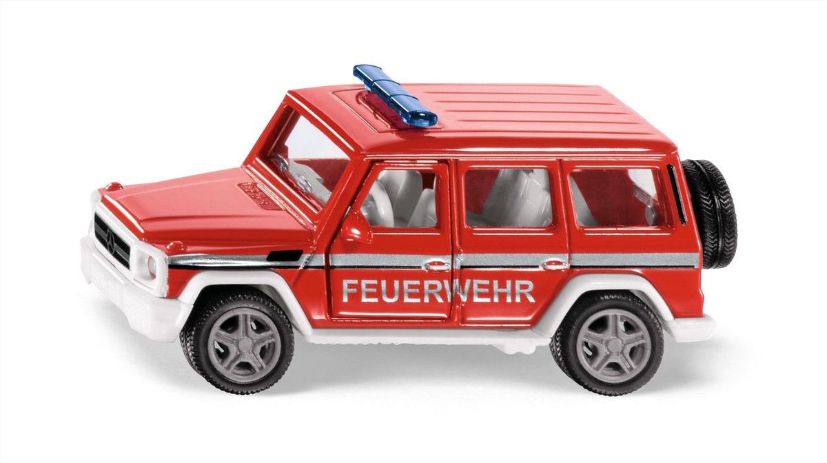 SIKU brandweerwagen mercedes-amg g65 9,6 cm staal rood