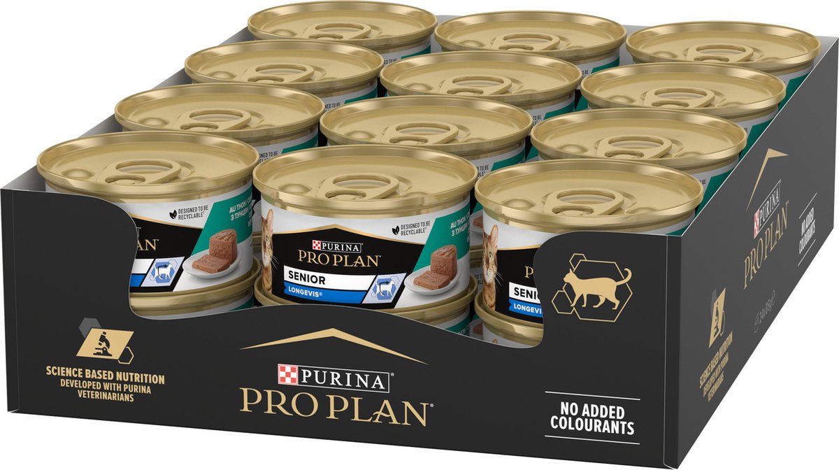 Pro Plan senior kat 7+ - kattenvoer natvoer - tonijn - 24 x 85 g