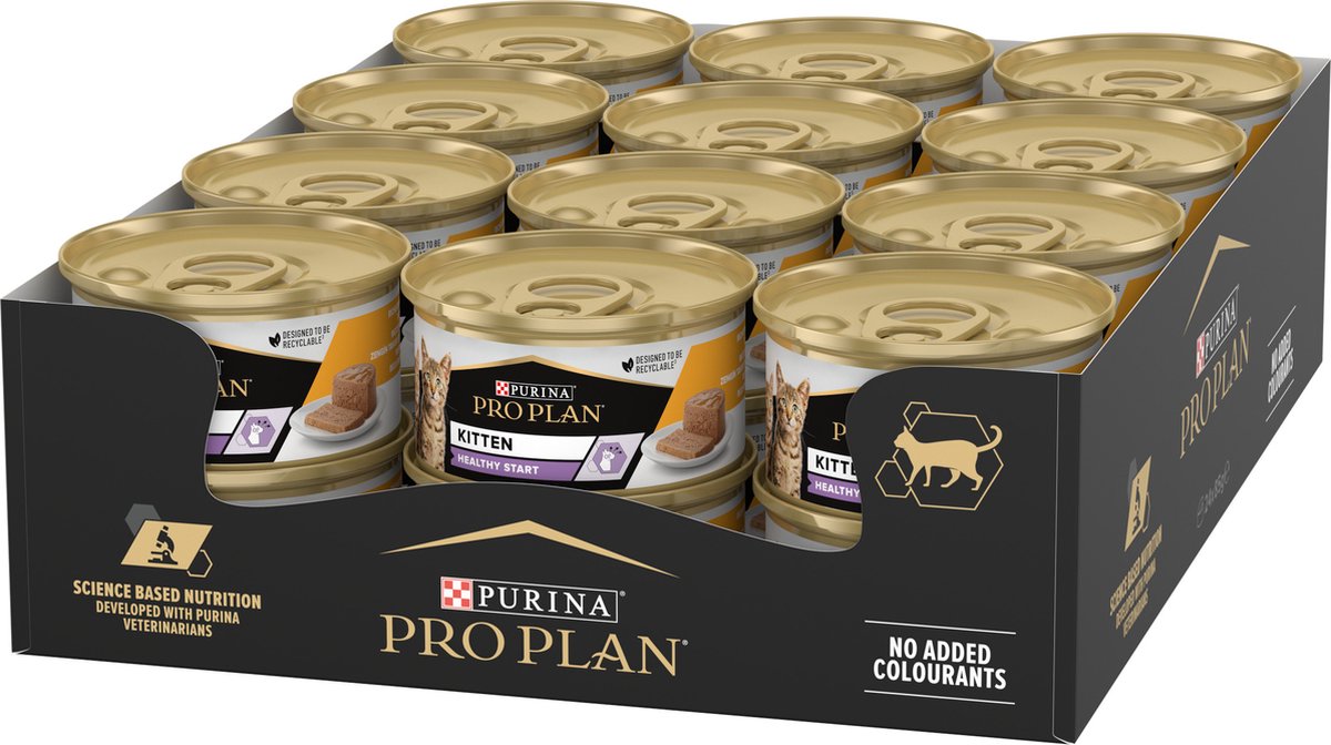 Pro Plan kitten mousse - kattenvoer natvoer - kip - 24 x 85g