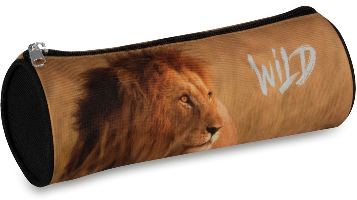 Lannoo Graphics - wild etui rond 23cm lion