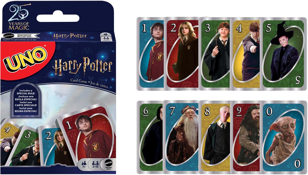 Mattel Games uno kaartspel - harry potter