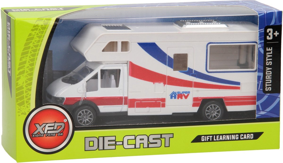 Lobbes Speelgoed BV Die-cast camper wit