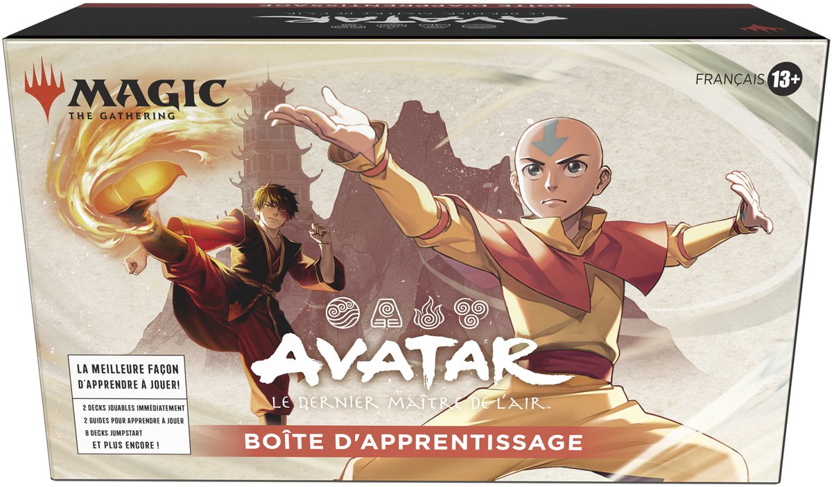 Wizards Of The Coast LLC Magic: the gathering - boîte d’apprentissage avatar, le dernier maître de l'air - fr