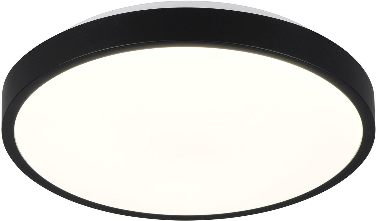 RL LIVE YOUR LIGHT Reality slope - plafondlamp - zwart mat - incl. 1x smd 10,5 w - wand- en plafondmontage