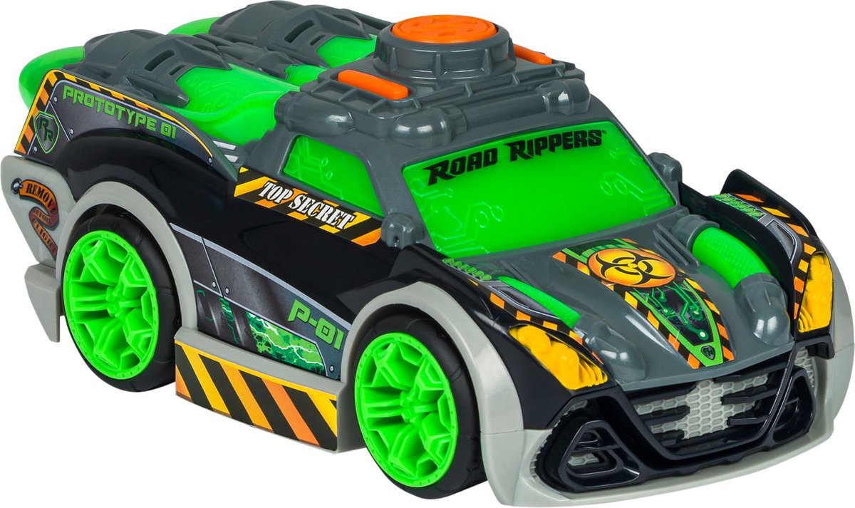 NIKKO speelgoed auto road rippers afterburner - mean green - speelgoedvoertuig - 22 cm met licht en geluid - vanaf 3 jaar