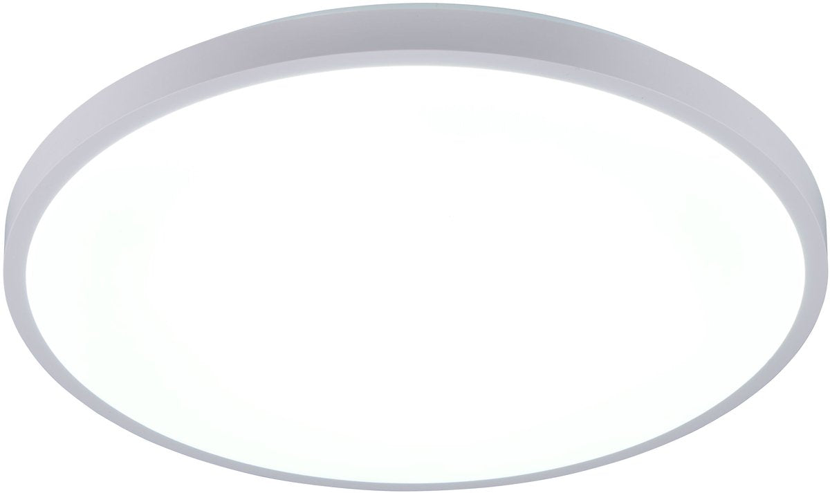 RL LIVE YOUR LIGHT Reality slope - plafondlamp - wit mat - incl. 1x smd 34 w - afstandsbediening - geintegreerde dimmer - traploos instelbare lichtkleur - nachtlampje - dimbaar met schakelaar - niet geschikt voor externe dimmer - geheugenfunctie - timer