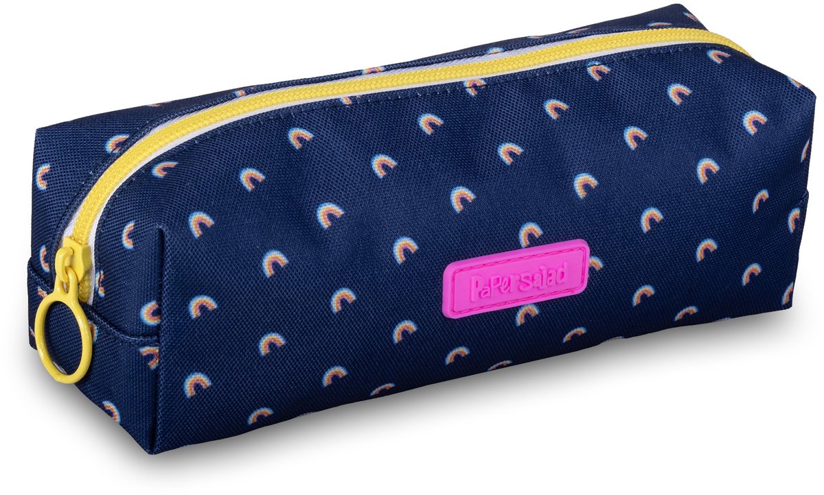 Lannoo Graphics - papersalad etui vierkant 21cm blue rainbow