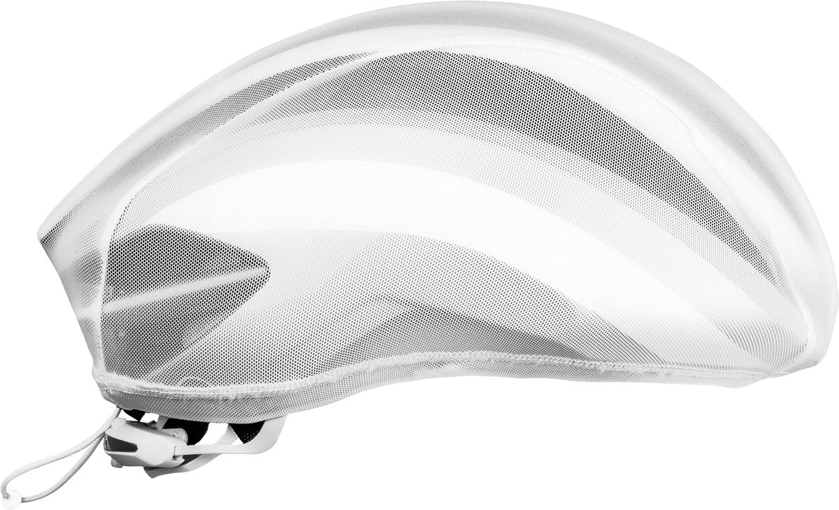 GripGrab - bugshield helm cover helmovertrek insecten bescherming fietsen insectengaas helmhoes fietshelm - wit - unisex - maat one size