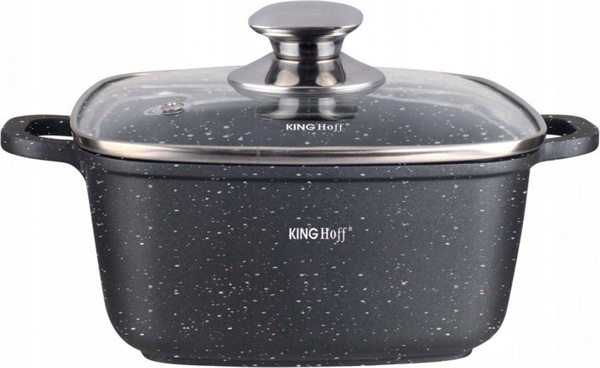 KINGHOFF 1604 - braadpan - vierkant - 26 cm - 5.5 liter