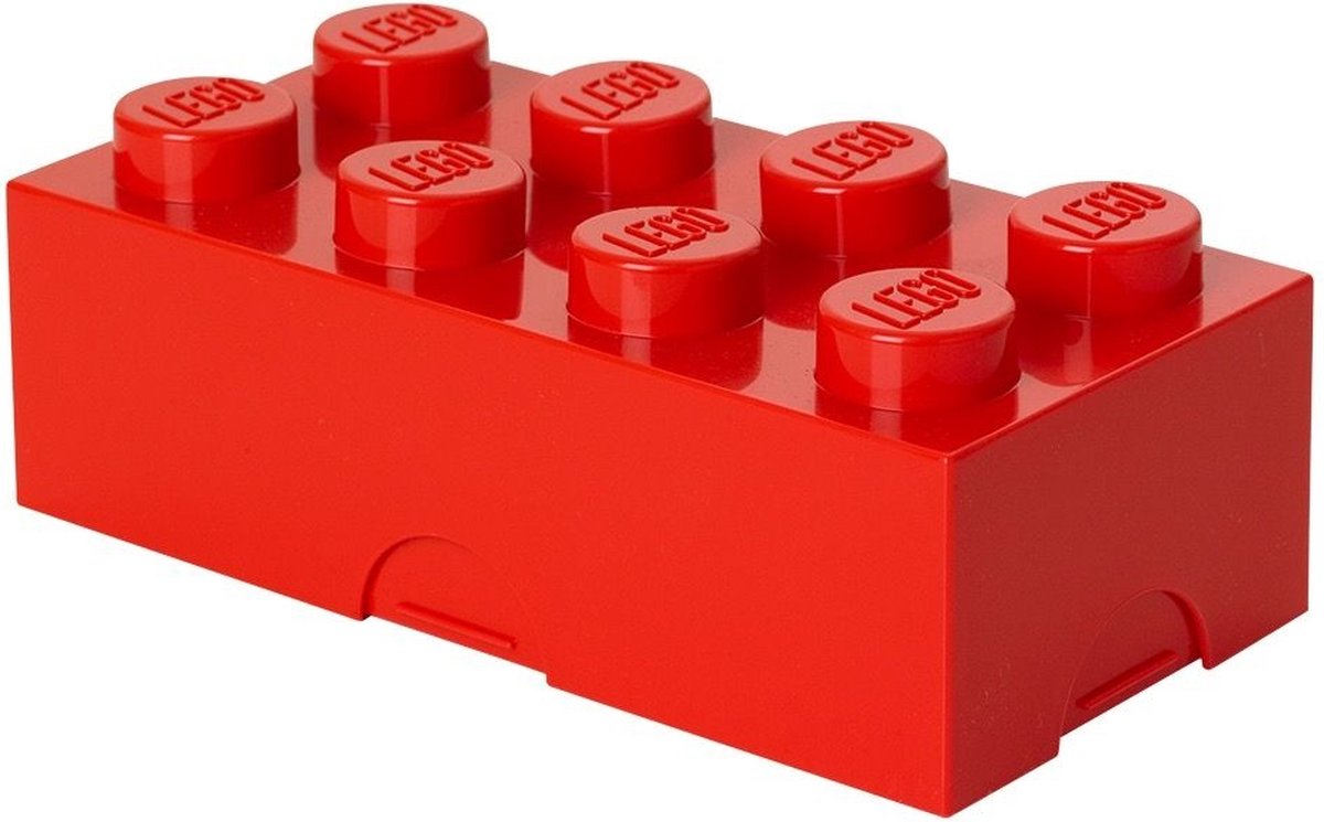 LEGO - lunchbox brick 8 - polypropyleen - rood