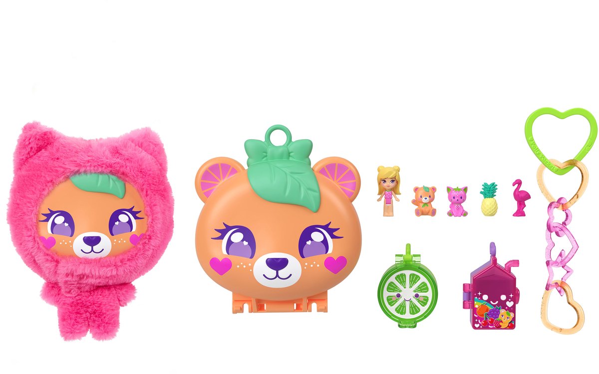 Polly Pocket knuffelbeer compacte speelset