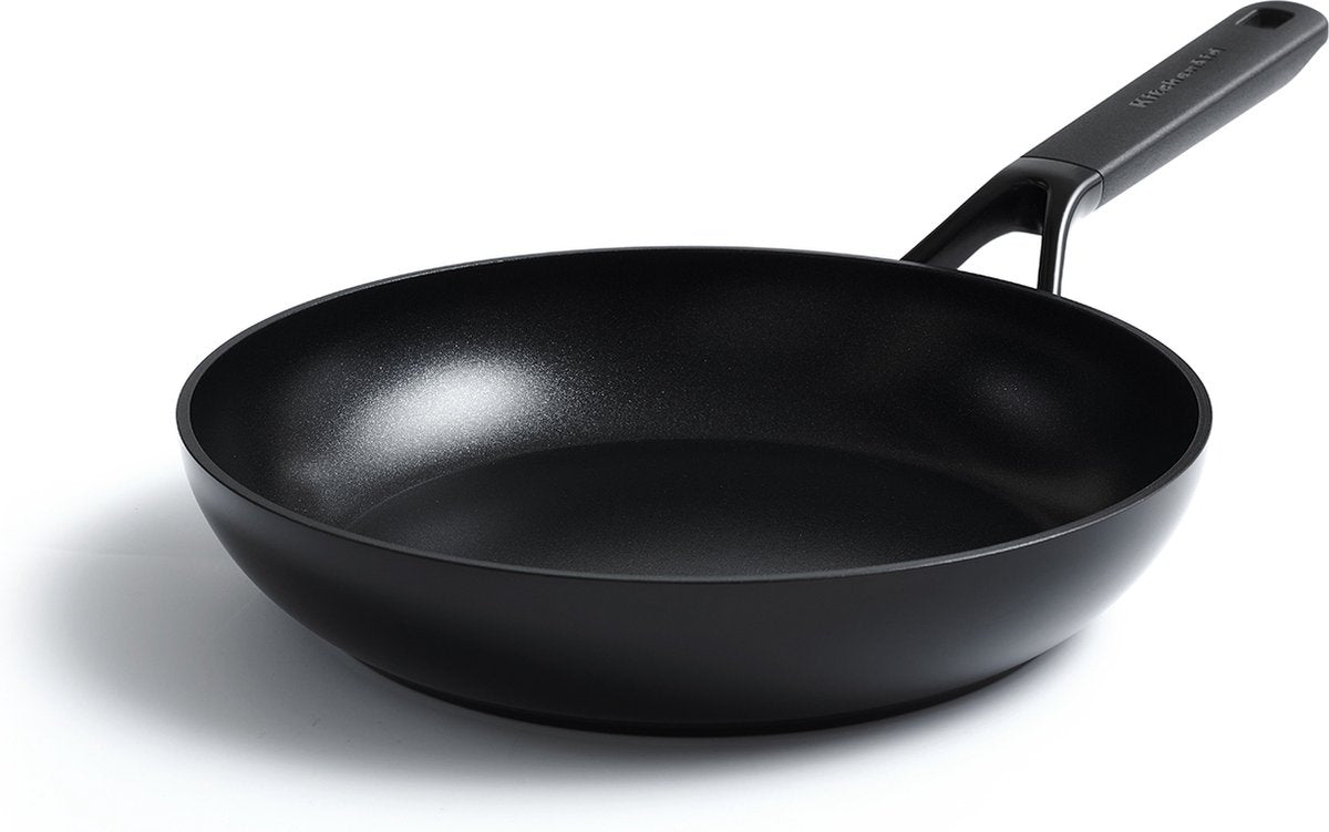 KitchenAid classic forged aluminium koekenpannen set 2-delig - zwart - inductie - anti-aanbak - pfas-vrij