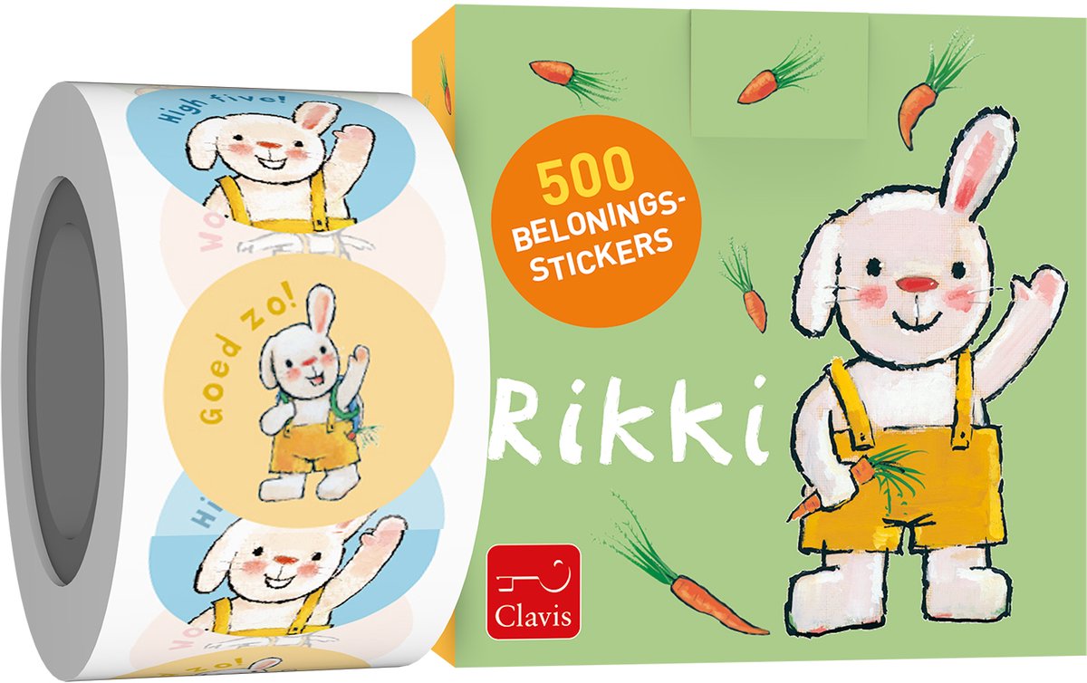 Clavis Rikki beloningsstickers. 3+