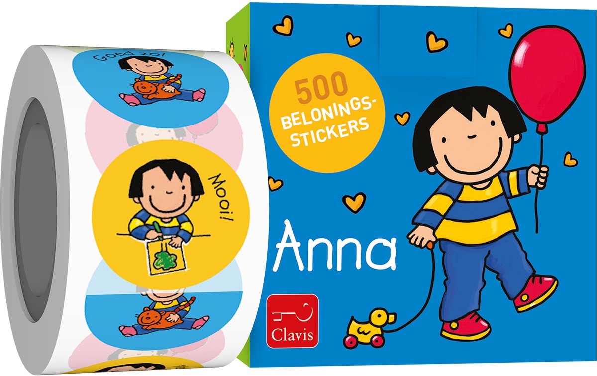 Clavis Anna beloningsstickers. 3+
