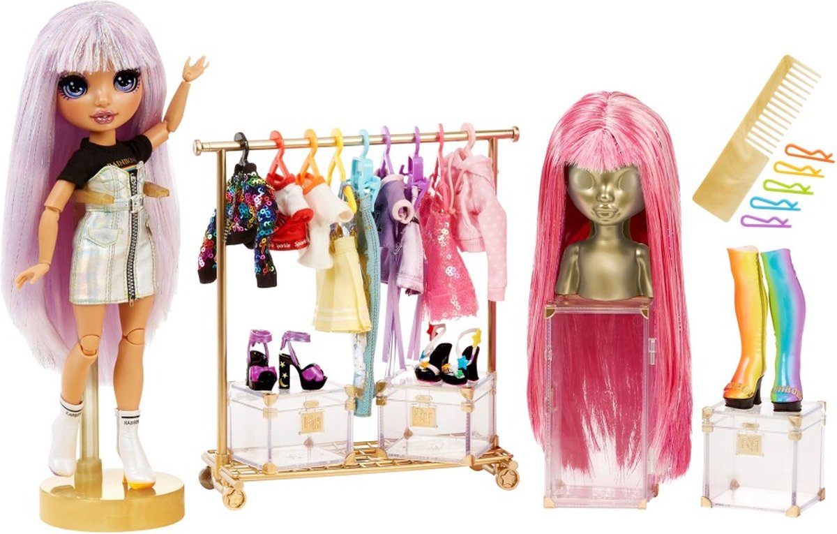 Rainbow High fashion studio - pop avery styles met poppenkleding