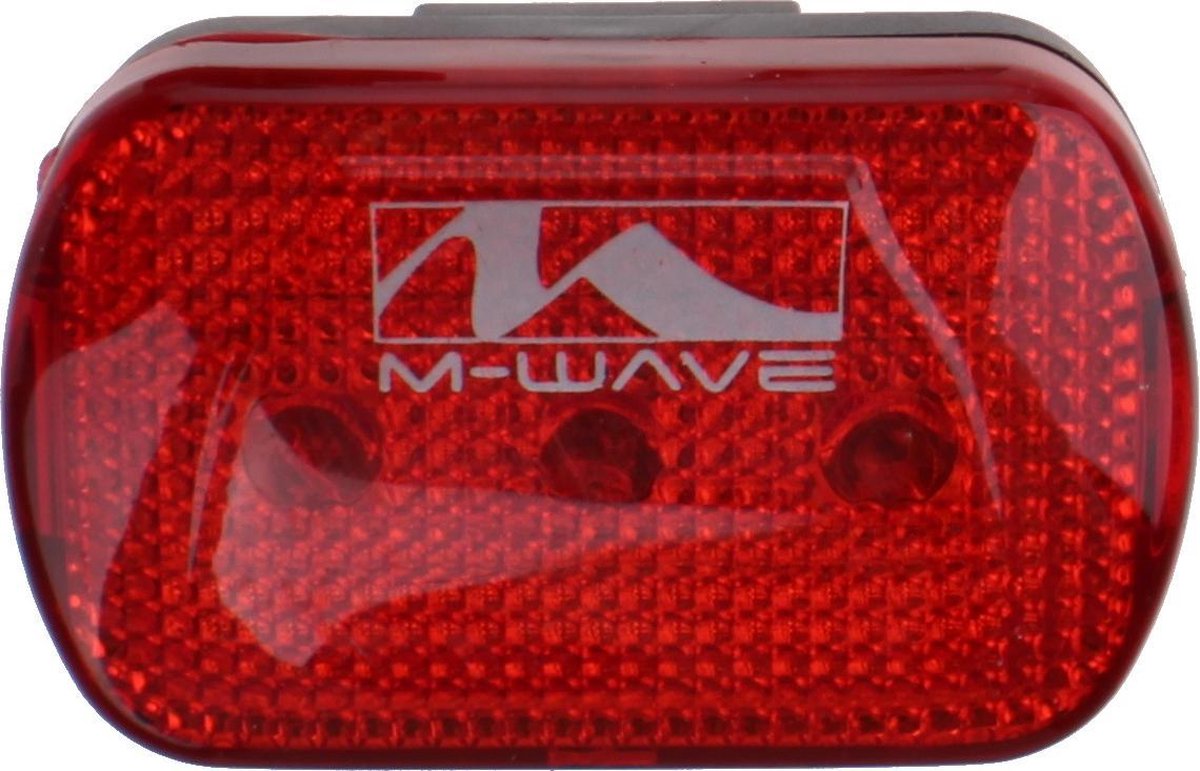 M-Wave achterlicht - fietsverlichting - led - batterij - rood
