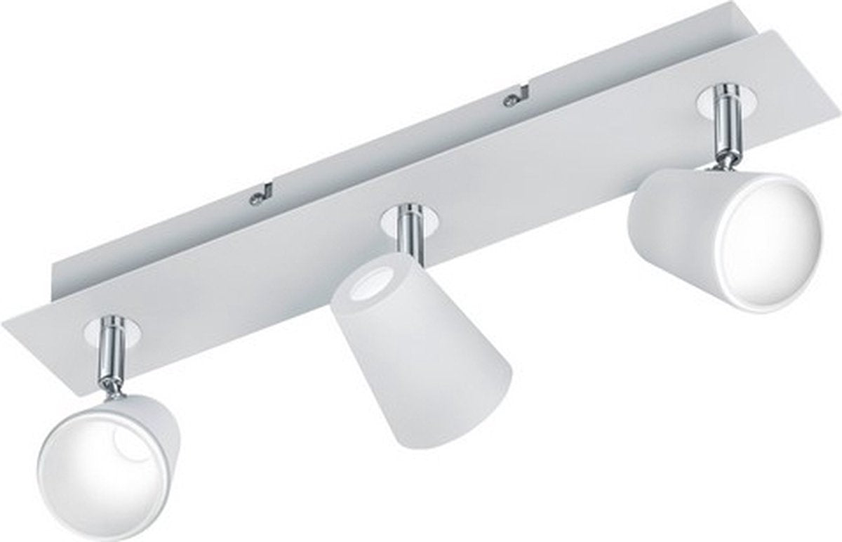 TRIO narcos - spot - wit mat - incl. 3x smd 6,5 w - plafondbevestiging - patroon bescherming - niet dimbaar