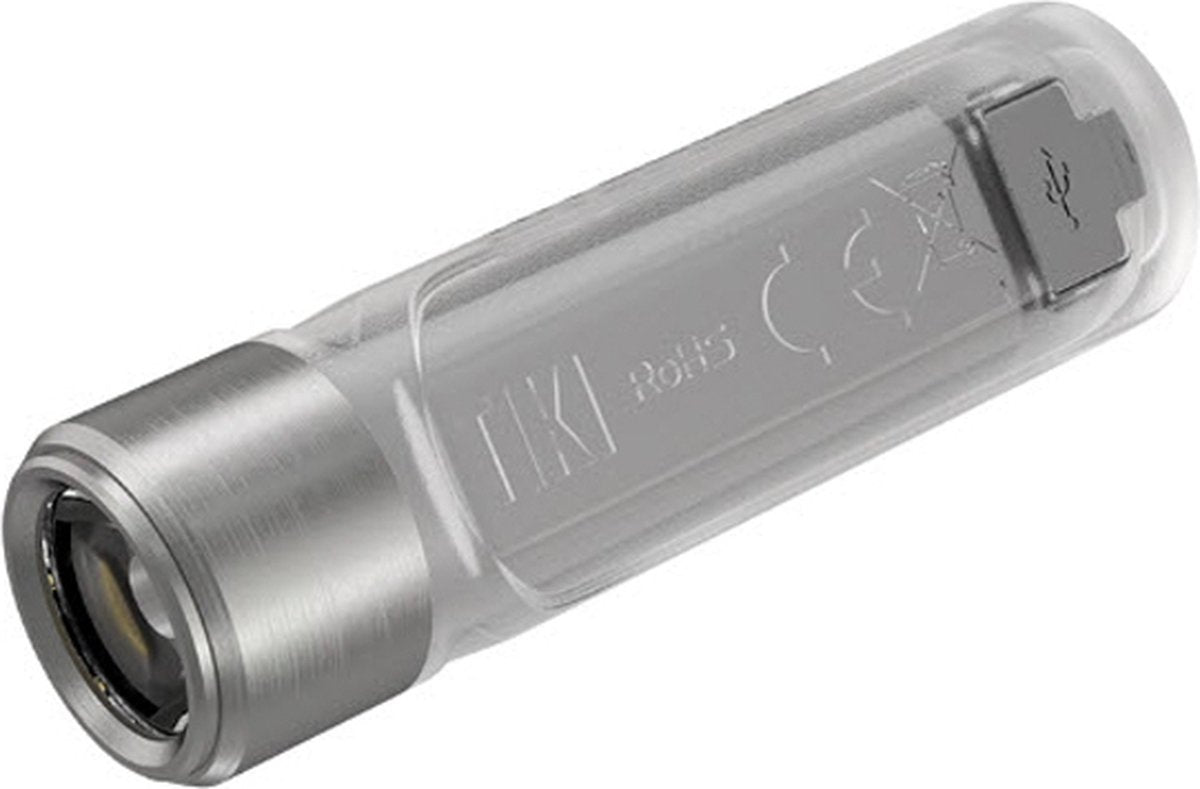 Nitecore tiki zaklamp werkt op een accu led, uv-led 300 lm 12 g