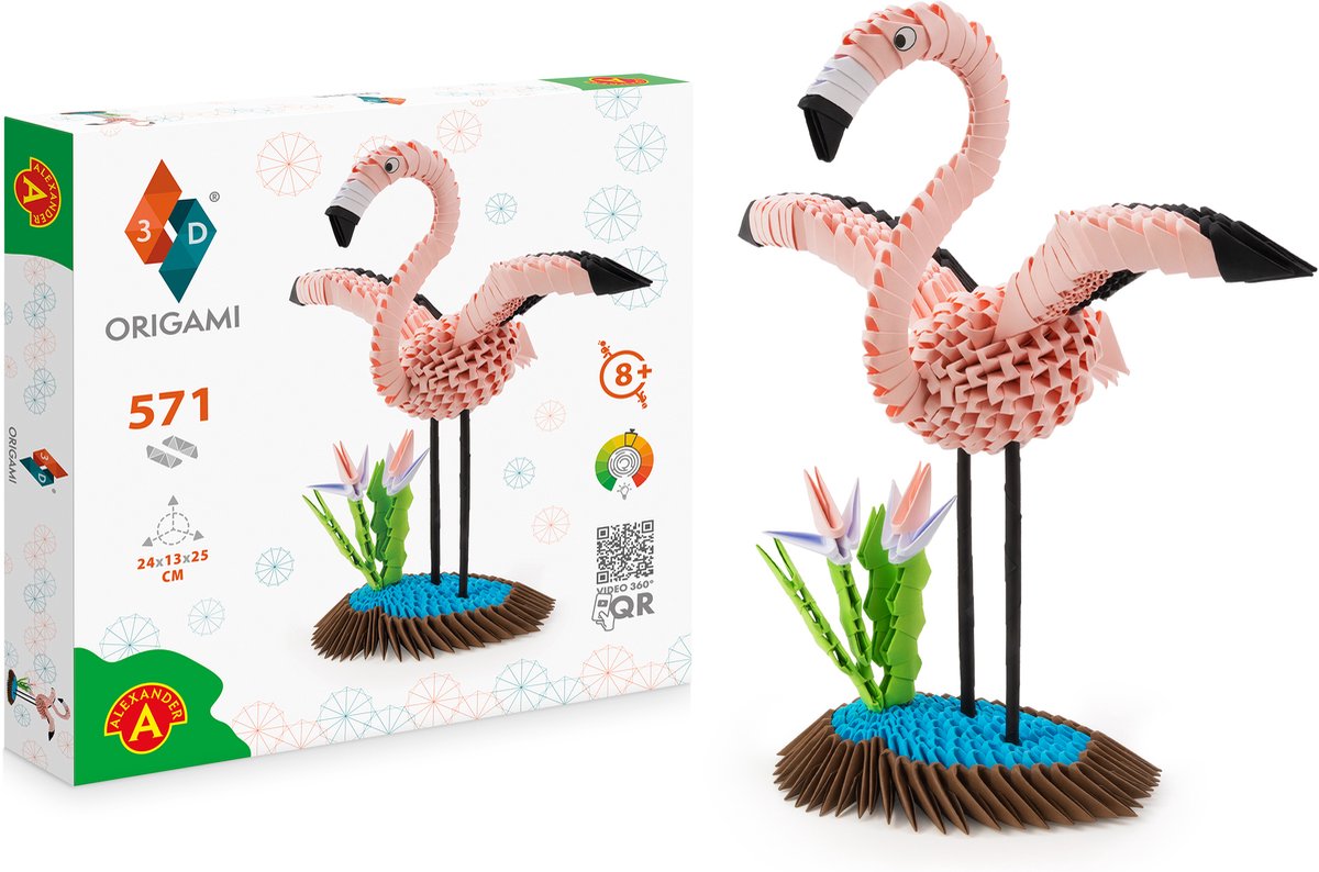 Alexander Toys origami 3d flamingo - 571pcs