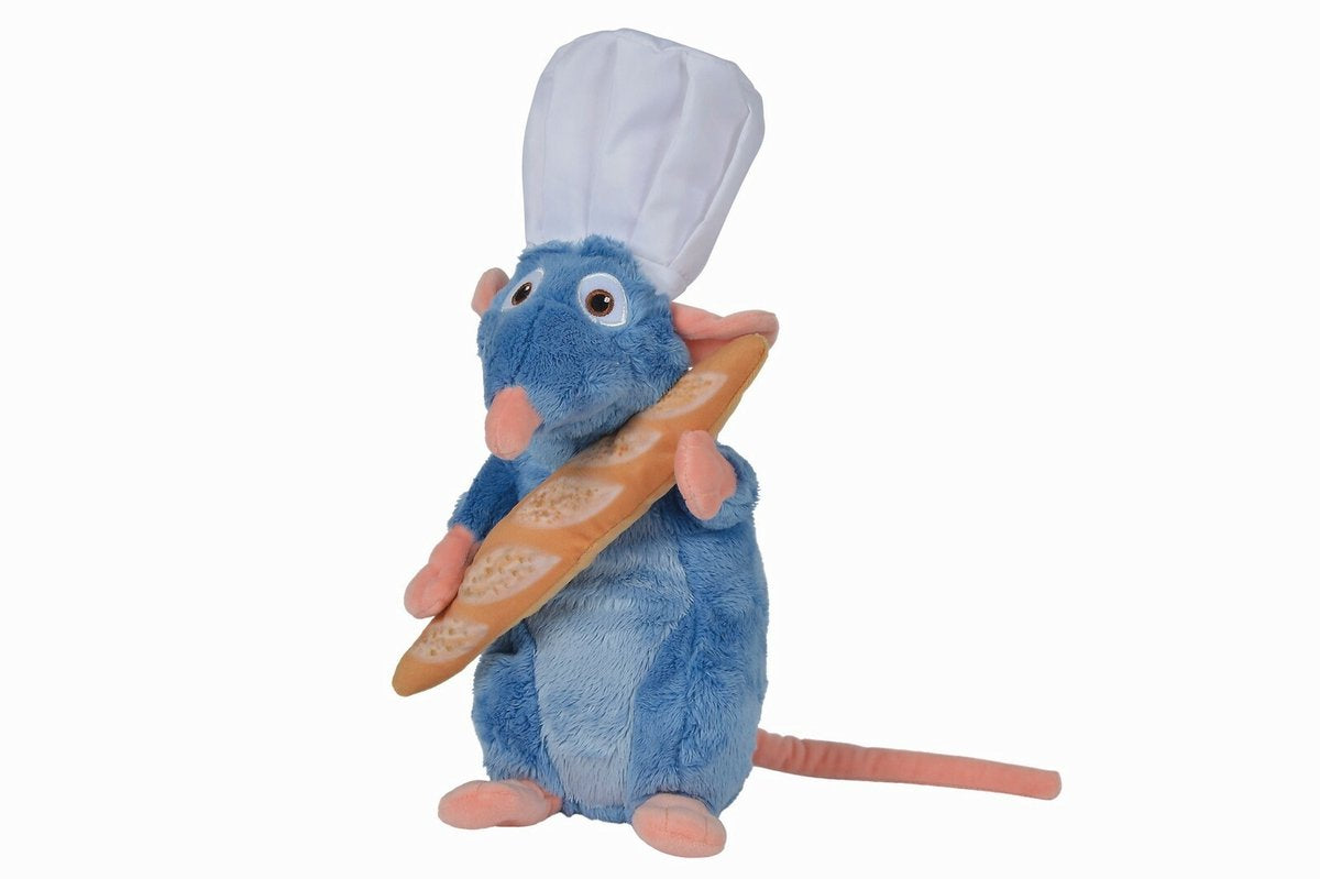 Nicotoy Remy ratatouille knuffel met stokbrood 30 cm groot