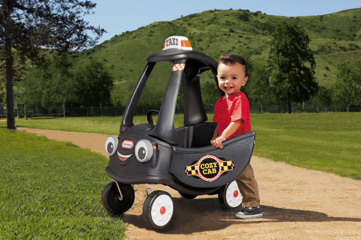 Little Tikes cozy coupe taxi loopauto - zwart
