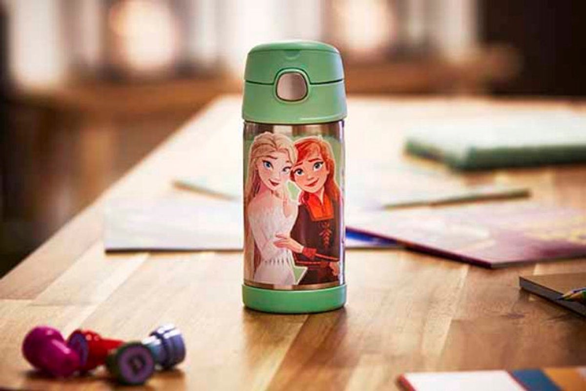 Cosy Trendy Funtainer drinkfles disney frozen 2 - 350ml - groen