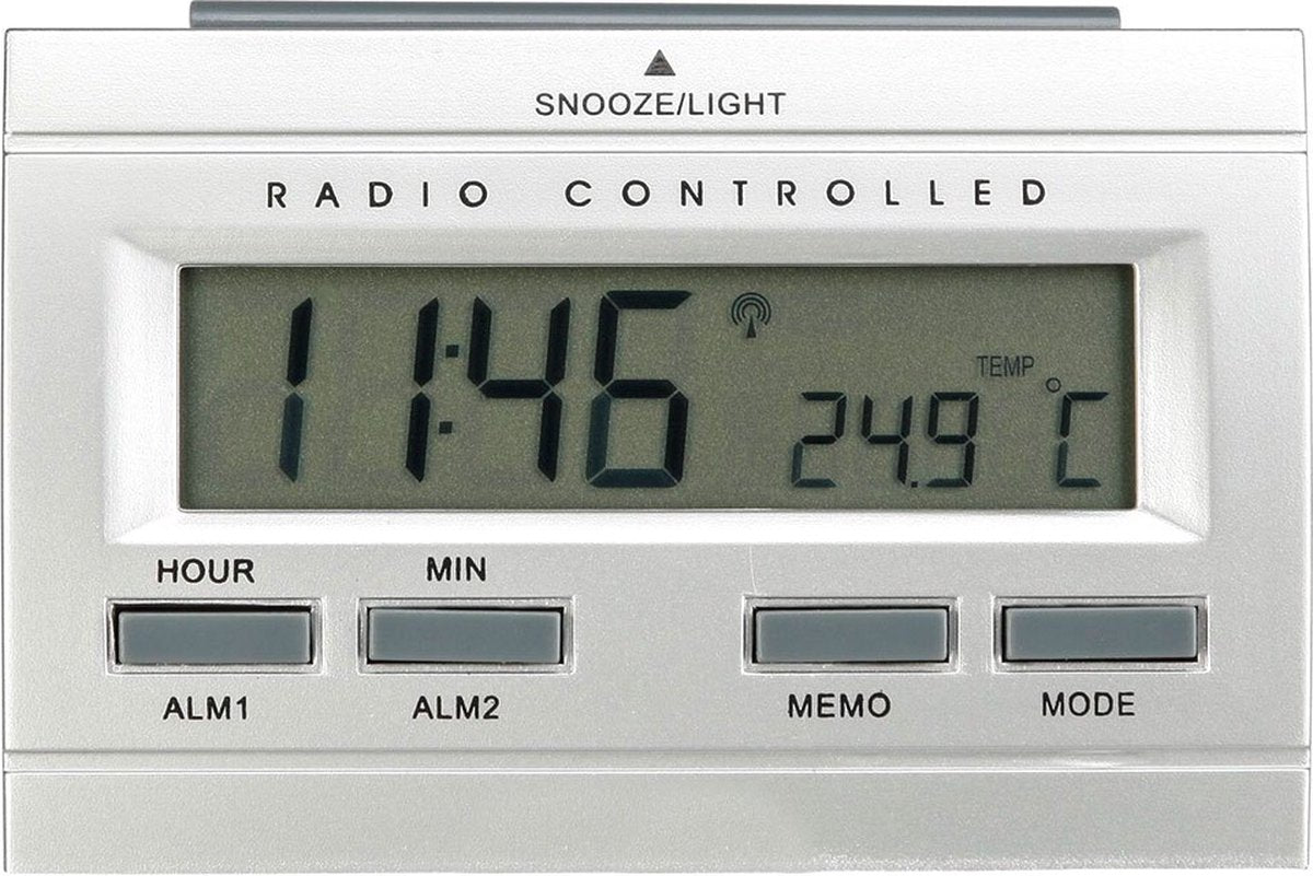 NeXtime Radio gestuurde wekker - datum en temperatuur weergave - technoline wt 87